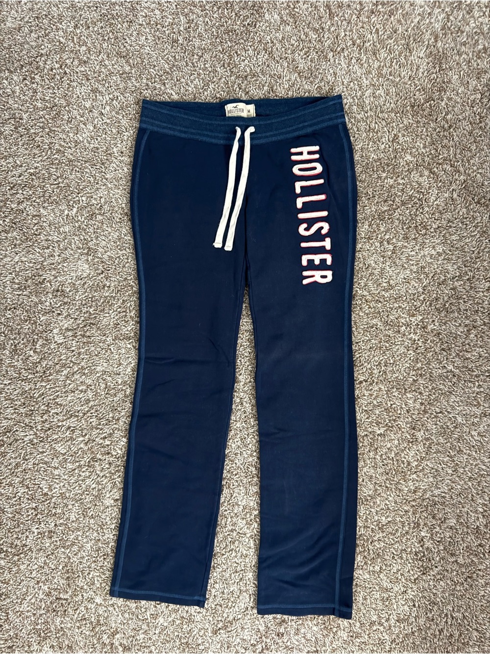 Hollister Vintage Y2K Hollister Navy Blue Low Rise Sweatpants Medium